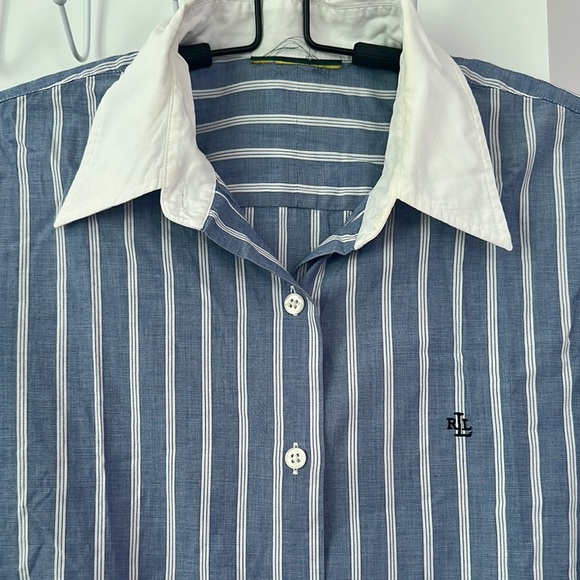 Blue Striped Men's Shirt - Picture 2 of 4